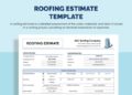 Roofing Estimate Template Free Download