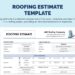 Roofing Estimate Template Free Download